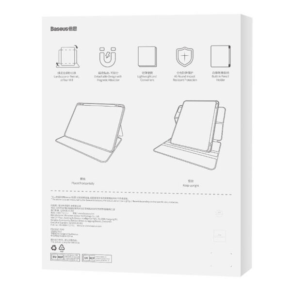 Baseus Minimalist Series IPad 10,2" Magnetické ochranné puzdro (čierne) - Image 7