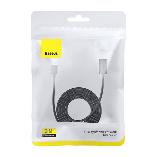 Predlžovací kábel Baseus USB 3.0 samec - samica, séria AirJoy, 3 m (čierny) - Image 8