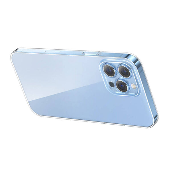 Puzdro na telefón Baseus Crystal Clear pre 13 Pro Max (priehľadné) + ochranný kryt displeja z tvrdeného skla + čistiaca súprava - Image 6