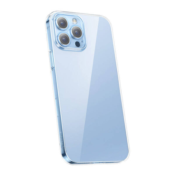 Puzdro na telefón Baseus Crystal Clear pre 13 Pro Max (priehľadné) + ochranný kryt displeja z tvrdeného skla + čistiaca súprava - Image 7