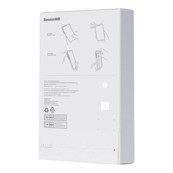 Puzdro na telefón Baseus Crystal Clear pre 13 Pro Max (priehľadné) + ochranný kryt displeja z tvrdeného skla + čistiaca súprava - Image 9