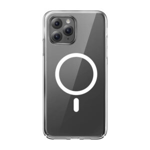 Puzdro na telefón Baseus Magnetic Crystal Clear pre iPhone 11 Pro Max (priehľadné) s ochranným krytom displeja z tvrdeného skla a čistiacou súpravou