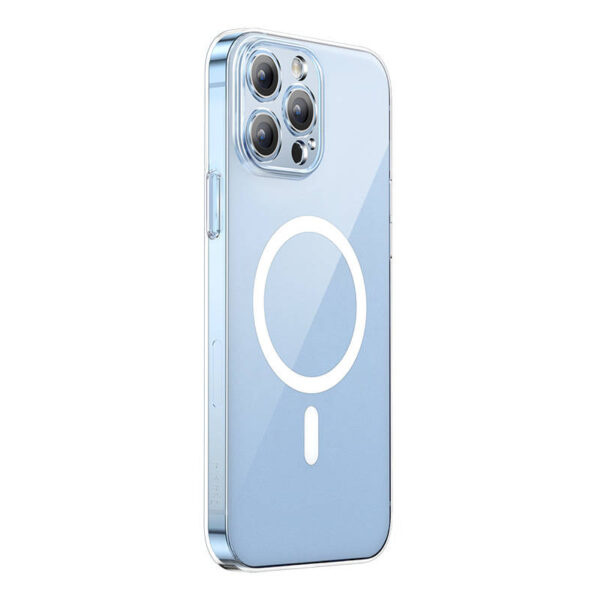 Puzdro na telefón Baseus Magnetic Crystal Clear pre iPhone 13 Pro s ochranným krytom displeja z tvrdeného skla a čistiacou súpravou - Image 2