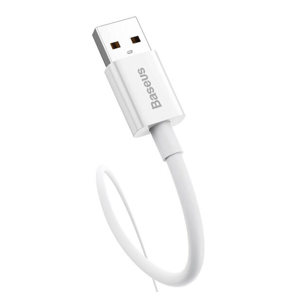 Kábel USB do USB-C Baseus Superior 100W 0,25 m (biely) - Image 4