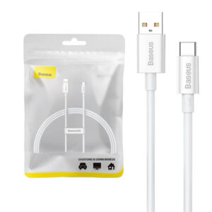 Kábel USB do USB-C Baseus Superior 100W 1 m (biely)
