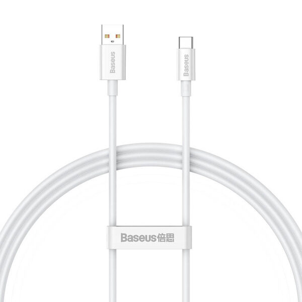 Kábel USB do USB-C Baseus Superior 100W 1 m (biely) - Image 2
