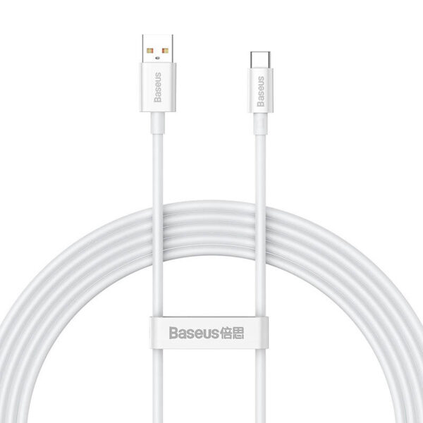 Kábel USB do USB-C Baseus Superior 100W 2 m (biely) - Image 2