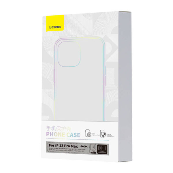 Priehľadný obal a sada tvrdeného skla Baseus Corning pre iPhone 13 Pro Max - Image 9