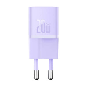 Mini nástenná nabíjačka Baseus GaN5 20 W (fialová)