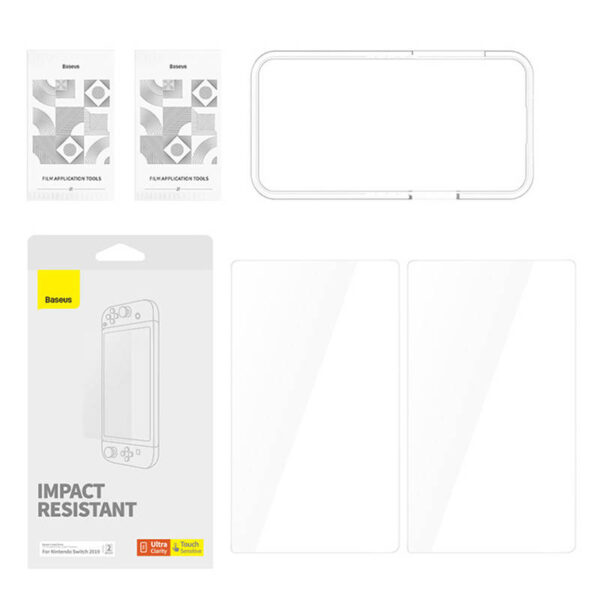 Tvrdené sklo Baseus Screen Protector pre Nintendo Switch 2019 - Image 5