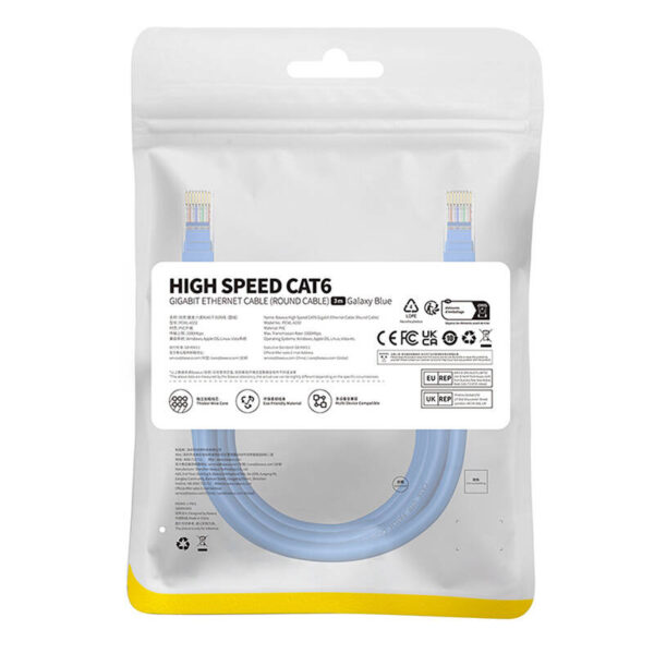 Sieťový kábel Baseus Ethernet RJ45, Cat.6 / 3 m (modrý) - Image 10