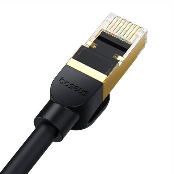 Kabel sieciowy kat. 8 Baseus Ethernet RJ45, 40Gbps, 0,5 m (čierny) - Image 5