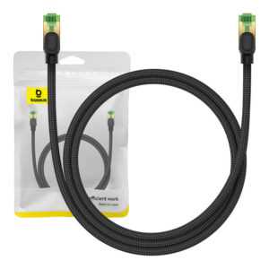 Kabel sieciowy w oplocie kat. 8 Baseus Ethernet RJ45