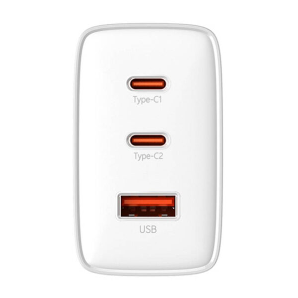 Baseus OS-Cube Pro 2xUSB-C + sieťová nabíjačka USB, 65 W (biela) - Image 5