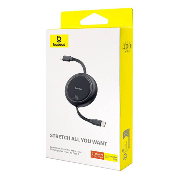 Kábel uhlový USB-C na USB-C Baseus Legend Series, PD, 100 W, 1 m (čierny) - Image 7