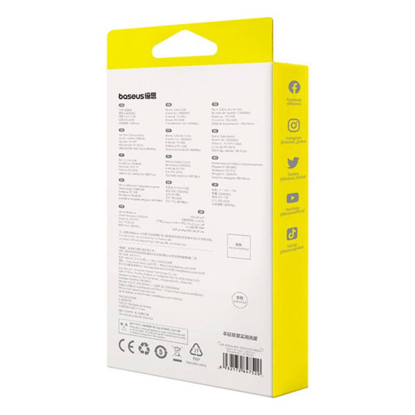 Kábel uhlový USB-C na USB-C Baseus Legend Series, PD, 100 W, 1 m (čierny) - Image 8
