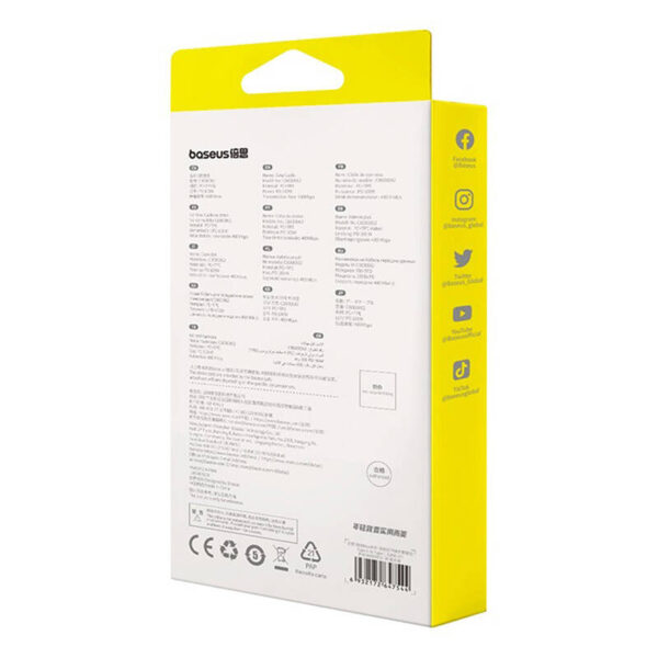 Kábel uhlový USB-C na USB-C Baseus Legend Series, PD, 100 W, 1 m (čierny) - Image 8
