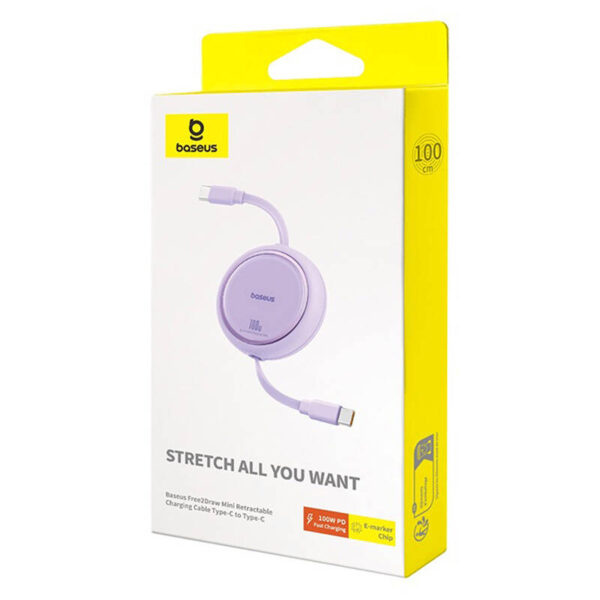Kábel uhlový USB-C na USB-C Baseus Legend Series, PD, 100 W, 1 m (čierny) - Image 7