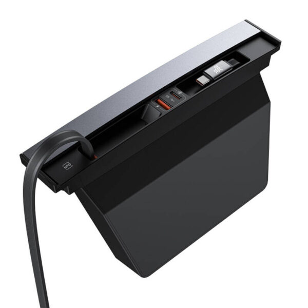 Rozbočovač Baseus T-Space s káblami USB-C na USB-C pre vozidlá Tesla (čierny) - Image 4