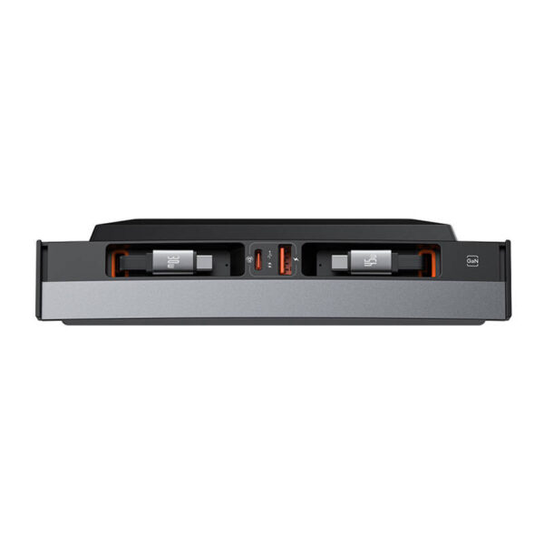 Rozbočovač Baseus T-Space s káblami USB-C na USB-C pre vozidlá Tesla (čierny)