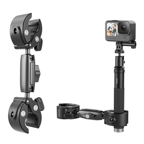Double-headed Bike/Moto Mount TELESIN for action cameras - Image 6