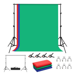 Podpera pozadia pre fotoštúdio Puluz 2x2m + pozadia 3 ks PKT5204