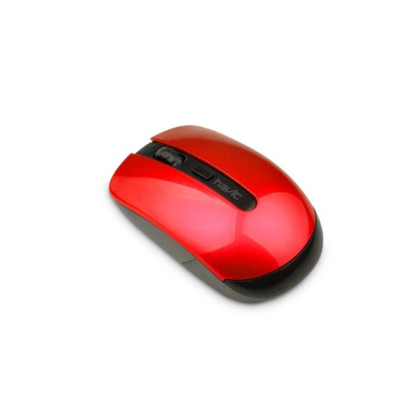 Univerzálna bezdrôtová myš Havit MS989GT (čierna a červená) - Image 4