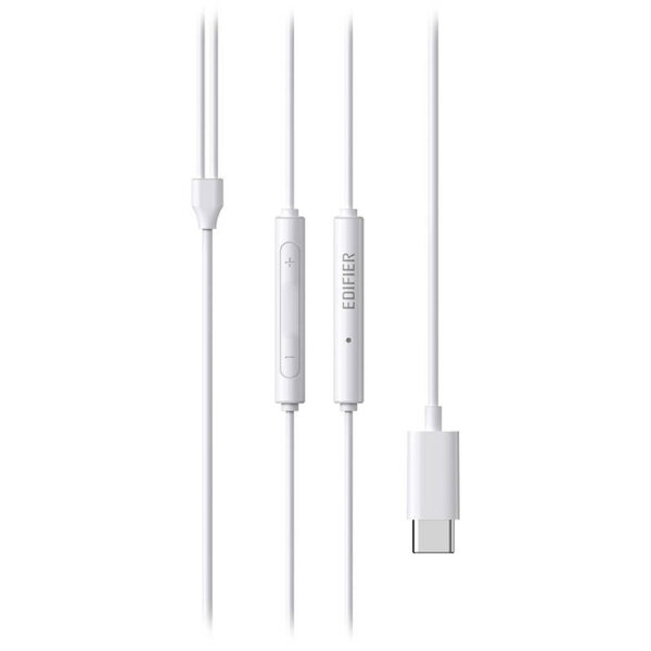 Káblové slúchadlá do uší Edifier P180, USB-C (biele) - Image 6