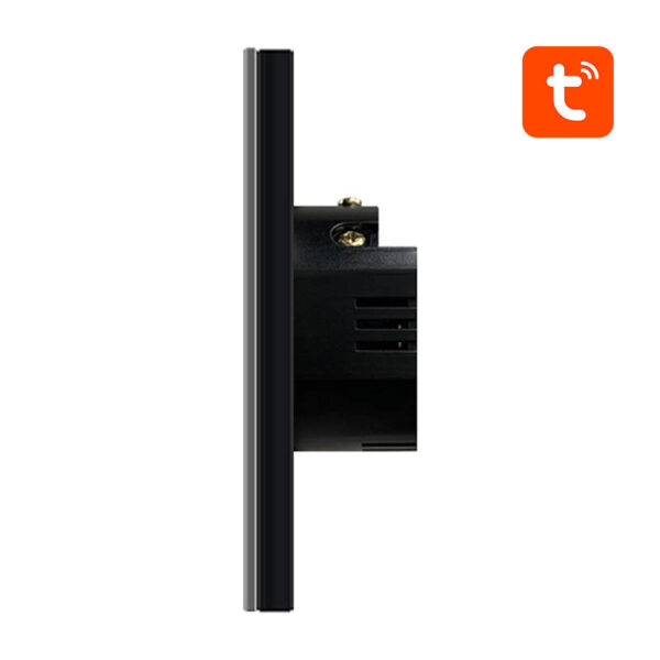 Inteligentný vypínač svetla ZigBee Avatto ZTS02-EU-B3 3 Way TUYA (čierny) - Image 3