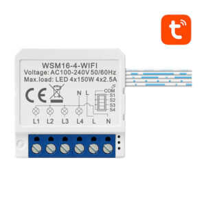Inteligentný spínací modul WiFi Avatto WSM16-W4 TUYA
