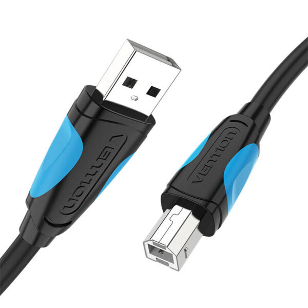 Kábel USB-A 2.0 do tlačiarne USB-B Vention VAS-A16-B200, 2 m (čierny) - Image 3