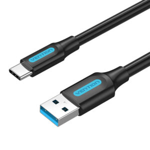 Kábel USB 3.0 A na USB-C Vention COZBH 3A 2 m čierny PVC