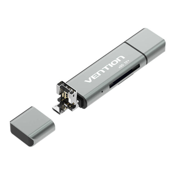 Čítačka kariet SD a microSD s USB-A/microUSB a USB-C