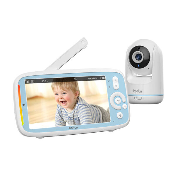 Rotating Baby Monitor Boifun VB805 with Two-way Audio - Image 2