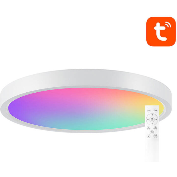 Inteligentna lampa sufitowa 30cm WiFi/Bluetooth 16M RGBCW Gosund LB12 1920lm Tuya + Pilot - Image 2