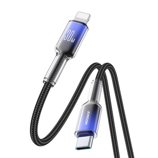 Kabel USB-C Lightning Joyroom S-A42 30W 1.2m czarny - Image 2